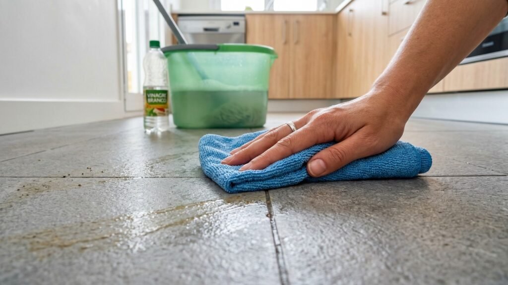 Coloque este ingrediente na água antes limpar o chão e veja o que acontece com a gordura e os odores