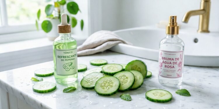 O truque gelado que muita gente está usando para diminuir o brilho da pele em poucos minutos