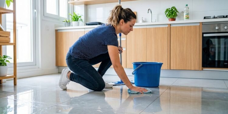 Coloque este ingrediente na água antes limpar o chão e veja o que acontece com a gordura e os odores