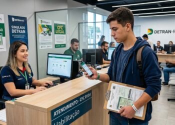 Processo para tirar a primeira CNH em 2026 passa a funcionar com modelo híbrido entre atendimento presencial e serviços digitais