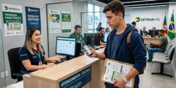 Processo para tirar a primeira CNH em 2026 passa a funcionar com modelo híbrido entre atendimento presencial e serviços digitais