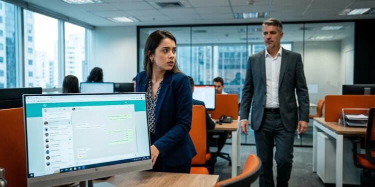 Funcionária é demitida após chefe ler mensagens no WhatsApp e decisão reacende debate sobre privacidade no trabalho