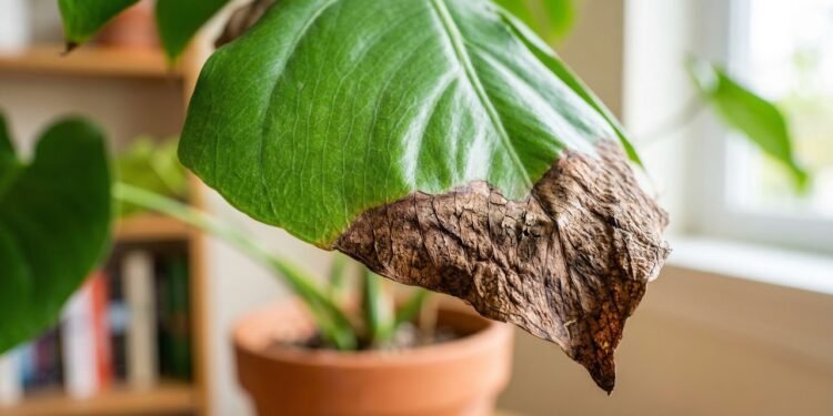 Pontas marrons nas folhas não aparecem por acaso: veja o que sua planta está tentando avisar