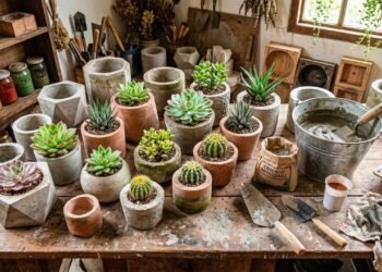 Vasos de cimento DIY: a ideia simples que está mudando a decoração de casas e varandas