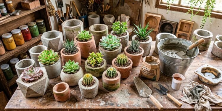 Vasos de cimento DIY: a ideia simples que está mudando a decoração de casas e varandas