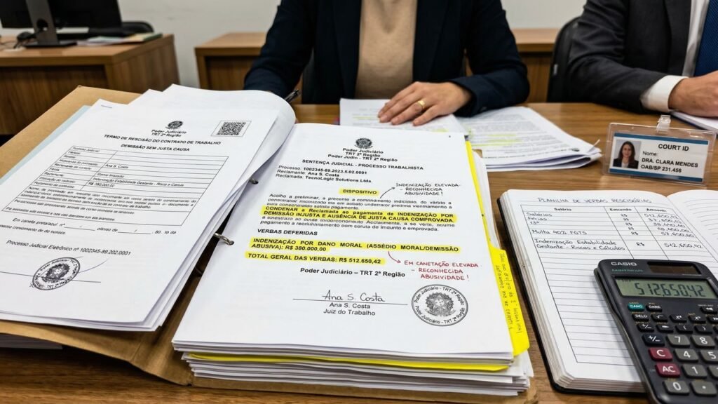 Ele foi demitido por não ter impedido um roubo, processou a empresa e o tribunal concedeu-lhe uma indenização de R$ 250 mil