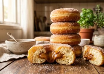 Essa receita de donuts recheados fica tão macia que conquista na primeira mordida