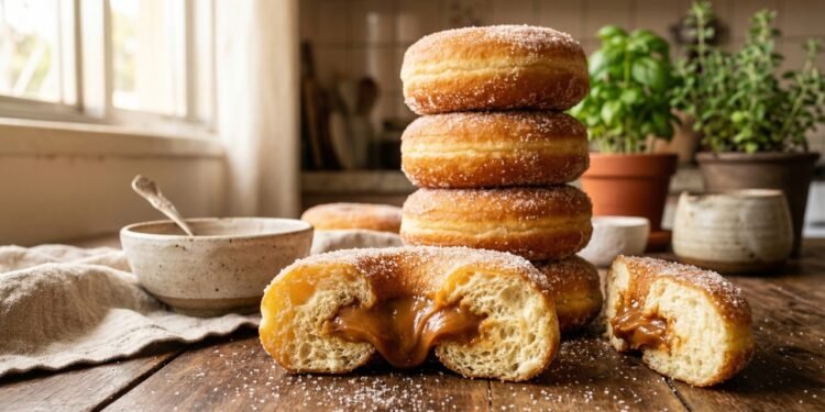 Essa receita de donuts recheados fica tão macia que conquista na primeira mordida