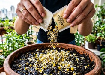 Pare de jogar sachê de camomila fora: saiba como aproveitar para criar um mini jardim na sua casa