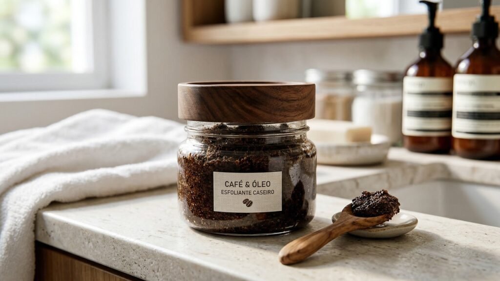 Misture borra de café com óleo no banho e entenda por que tanta gente usa esse ritual para deixar a pele macia