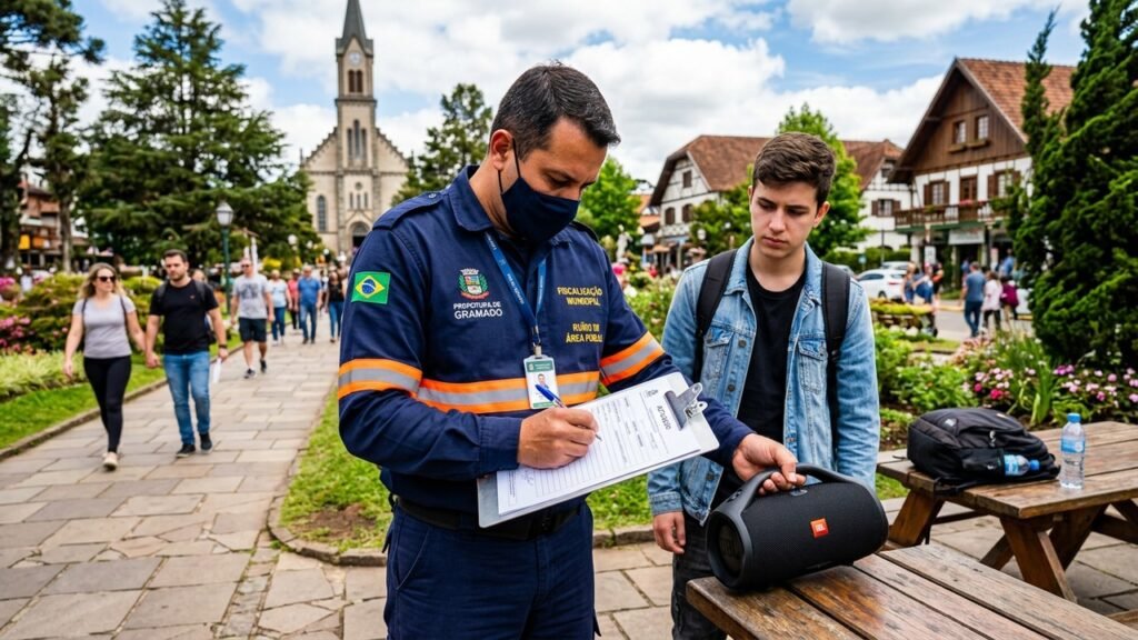 Turistas estão sendo multados por usar caixa de som em espaços públicos e muita gente ainda não sabe da regra