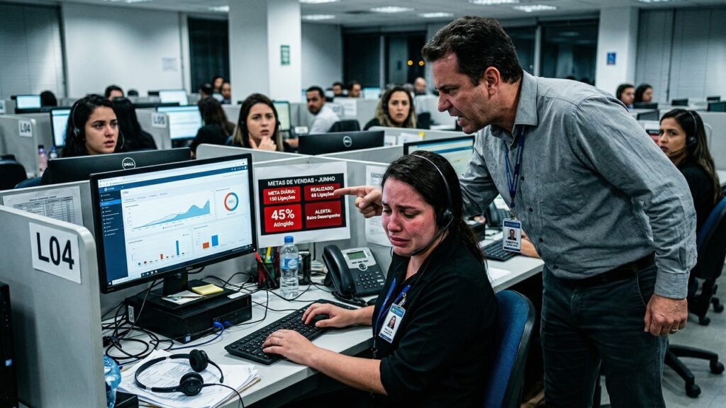 Exigiam 540 ligações por dia e faziam a “reunião dos desesperados”: Justiça reconhece assédio moral e mantém indenização contra empresa