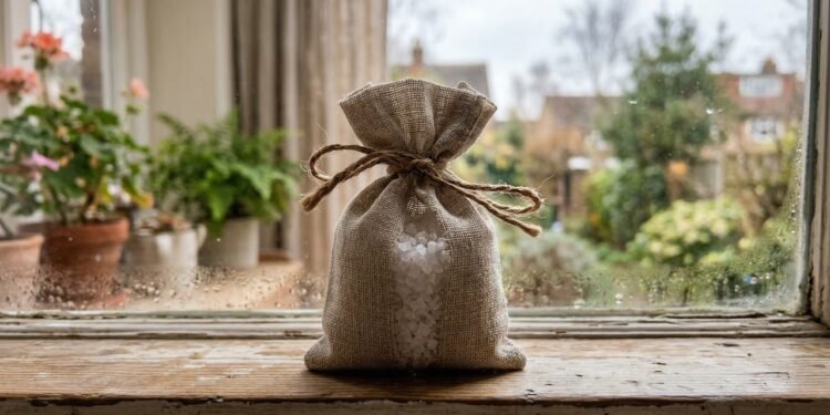 O truque do saco de sal na janela que ajuda a reduzir umidade e afastar o cheiro de mofo em casa