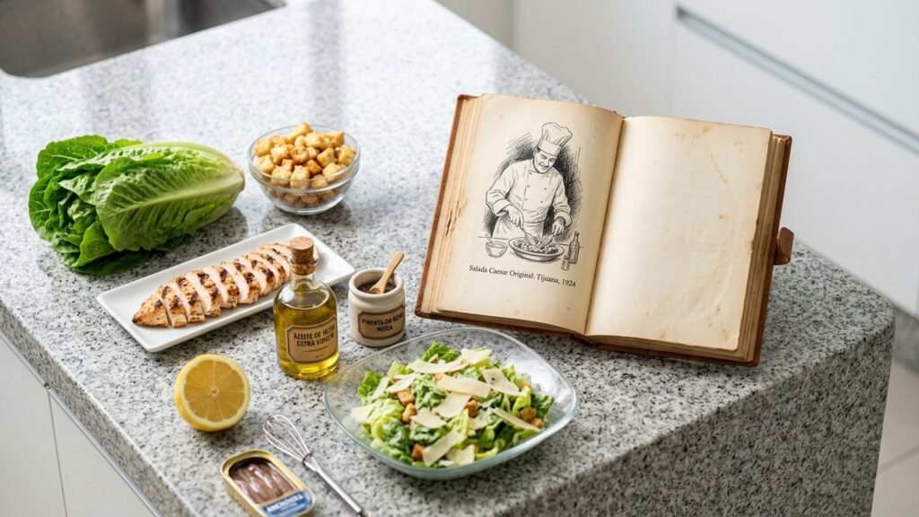 Como fazer salada caesar perfeita para o almoço de domingo sem perder tempo na cozinha