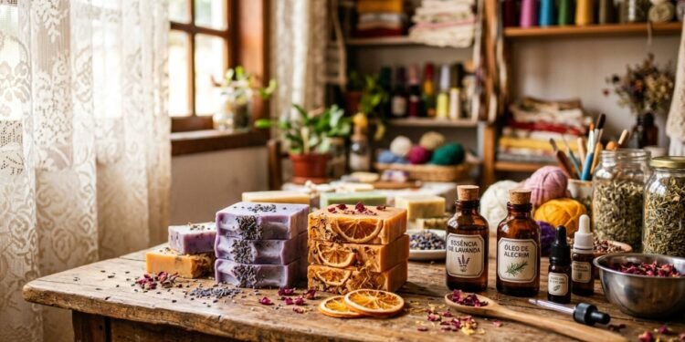 Transforme ingredientes simples em sabonetes aromáticos artesanais que perfumam, decoram e ainda podem virar renda extra
