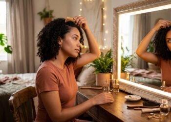 Antes de mudar o cabelo, faça este teste no espelho e descubra se seu rosto combina mais com risca ao meio, lateral ou franja