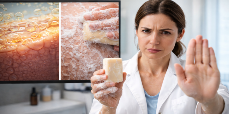 Por que o uso diário de sabonete destrói a sua imunidade