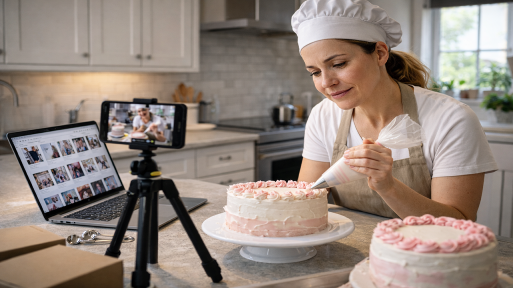  O sucesso da sua nova rotina criativa nas redes sociais a inspirou