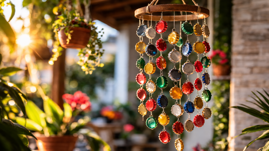 Reciclar tampinhas pode transformar sua casa com criatividade