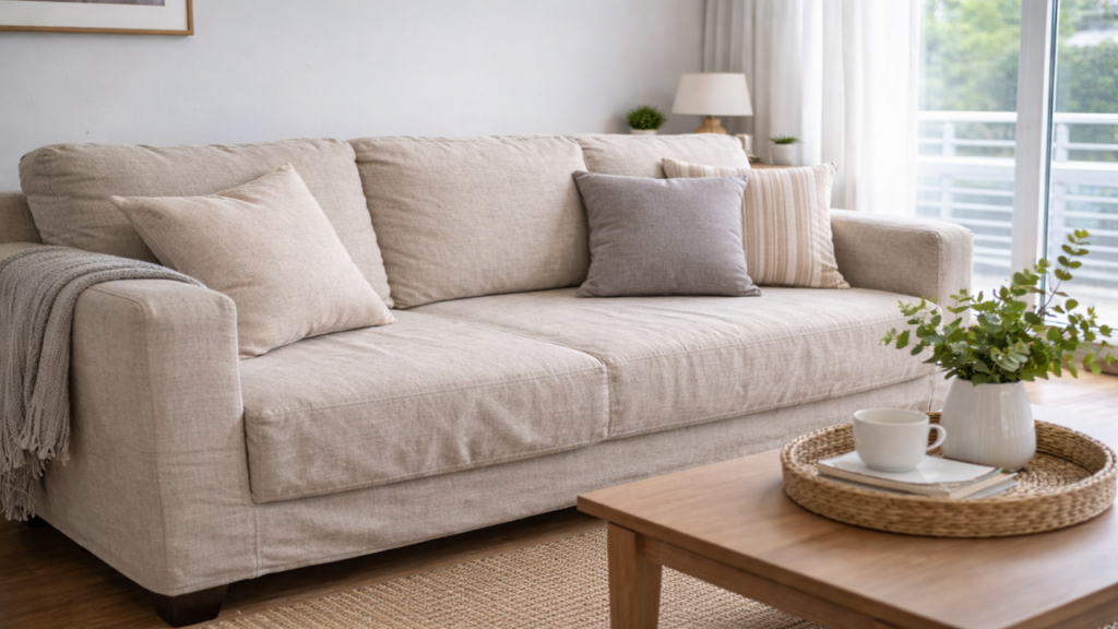 A capa para sofá mais prática para renovar sua sala