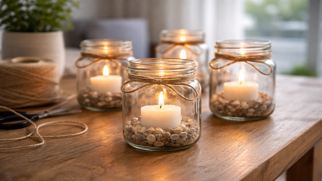 O jeito mais elegante de reutilizar frascos de vidro em casa