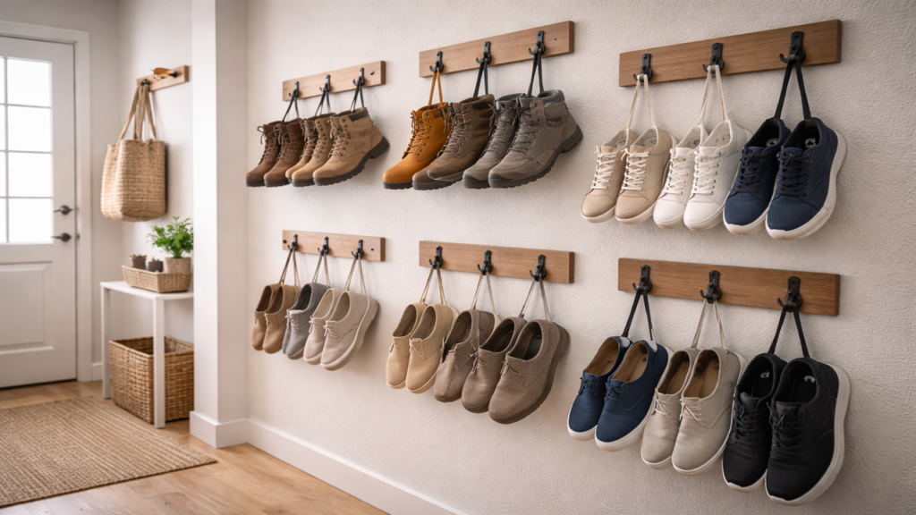 A maneira mais prática de acabar com sapatos espalhados