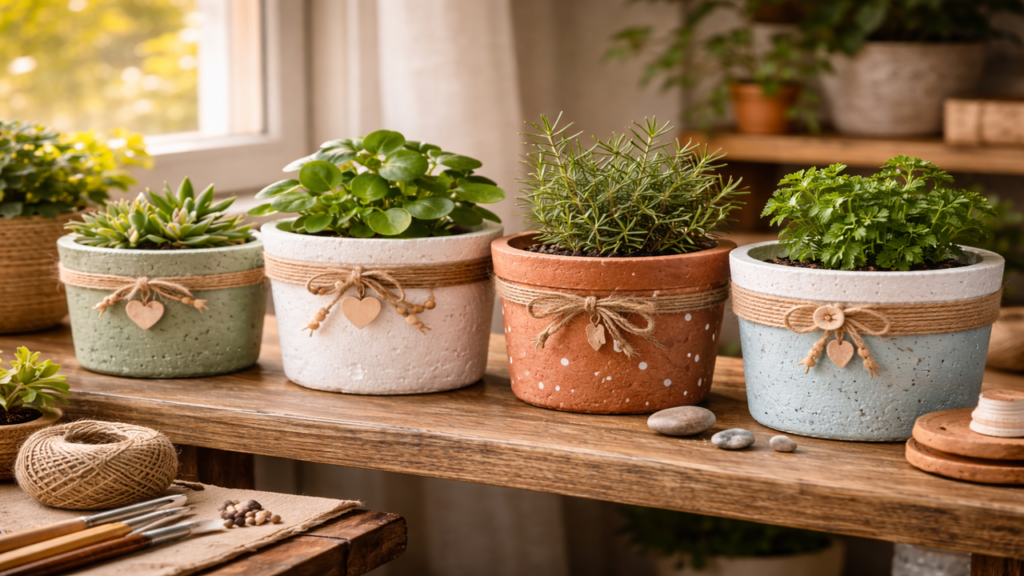 Transforme pote de sorvete esquecido em vaso cheio de charme