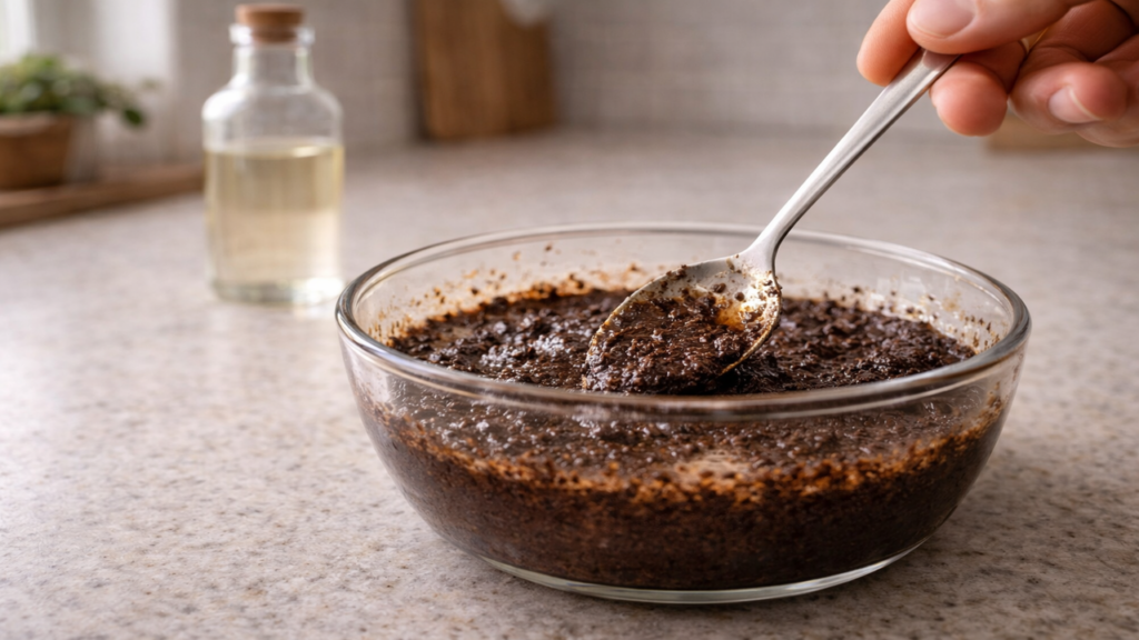 O truque com café usado e vinagre que ajuda na limpeza