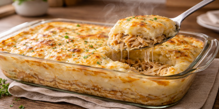 Esse escondidinho de frango cremoso conquista qualquer mesa