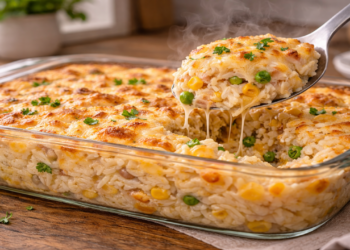 Arroz cremoso de forno vira o prato mais prático do dia a dia