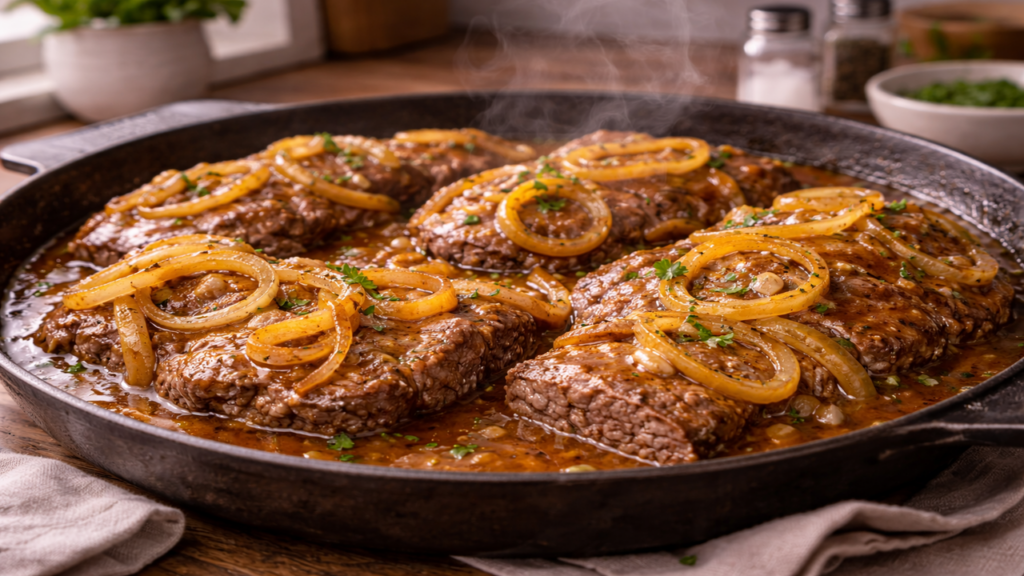 O bife na panela de pressão mais macio e suculento