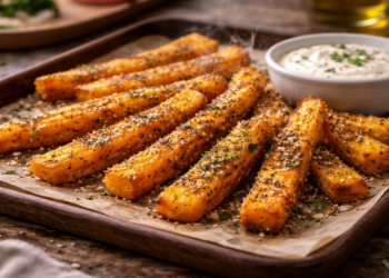 A melhor receita de bastões de abóbora crocantes