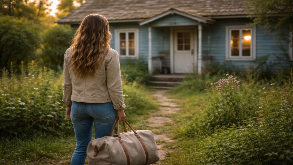 Mulher transforma casa antiga após divórcio e recomeça