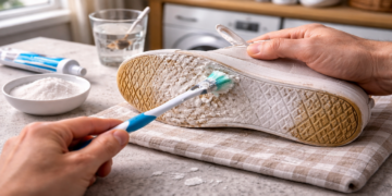 Truque caseiro é a melhor forma de limpar tênis