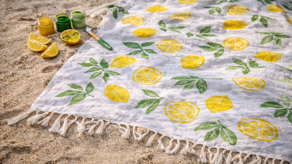 Como fazer canga de praia com limão fácil