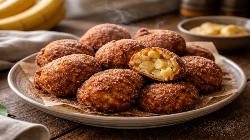 Receita de bolinho de banana fácil