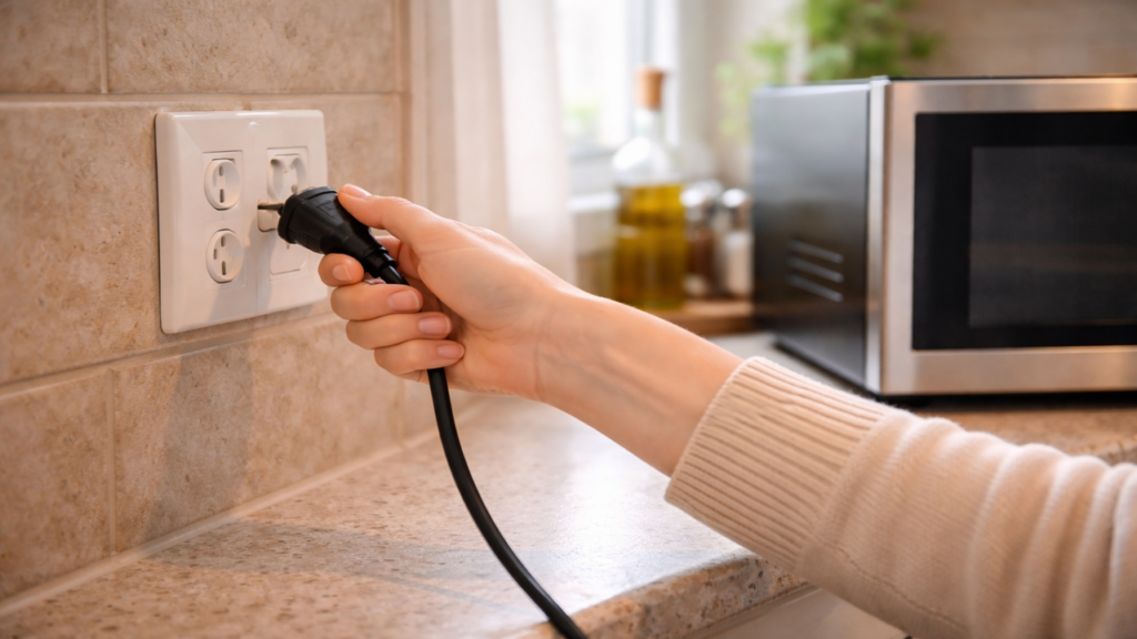 Micro-ondas na tomada durante chuva pode dar prejuízo