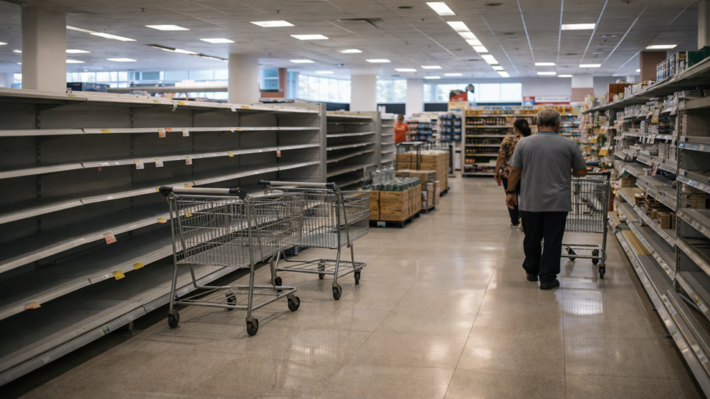 Fechamento de supermercado muda rotina