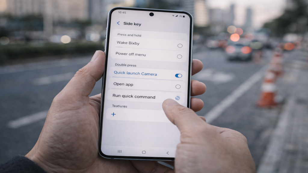 Samsung libera função escondida que imita botão do iPhone