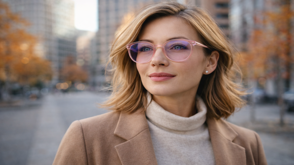 Esses óculos trazem leveza e estilo ao visual