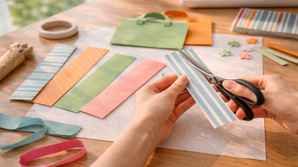 Bolsas de presente viram marcadores criativos