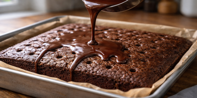 Esse bolo de chocolate fofinho tem gosto de infância