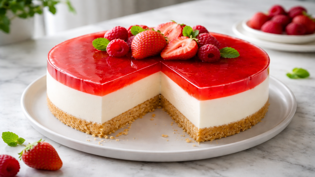 Torta Philadelphia com gelatina é a sobremesa mais fácil e cremosa