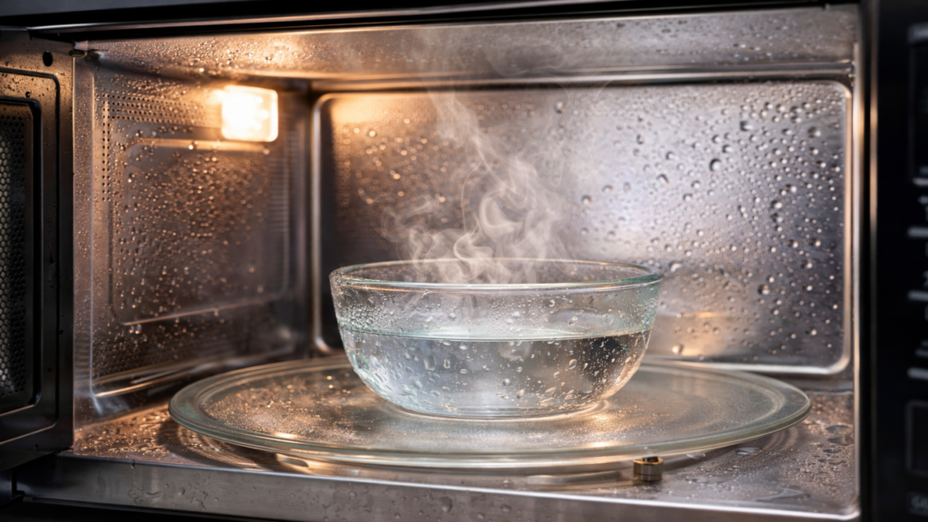 O jeito mais eficiente de limpar micro-ondas com vinagre