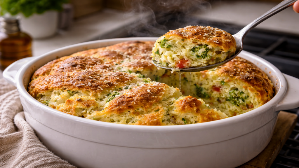 O melhor suflê de legumes leve e cremoso para o dia a dia