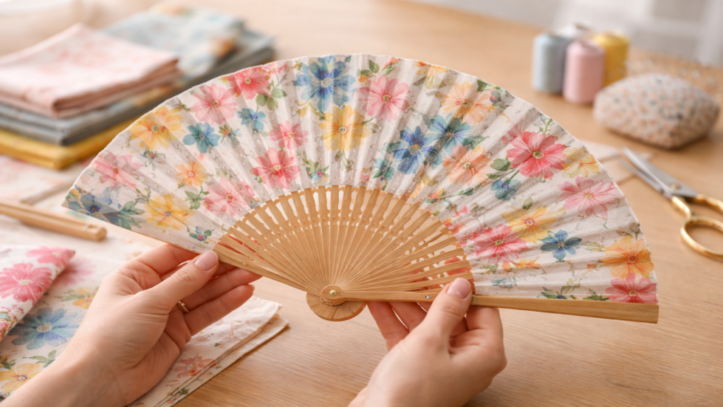 O leque de tecido que virou febre no artesanato