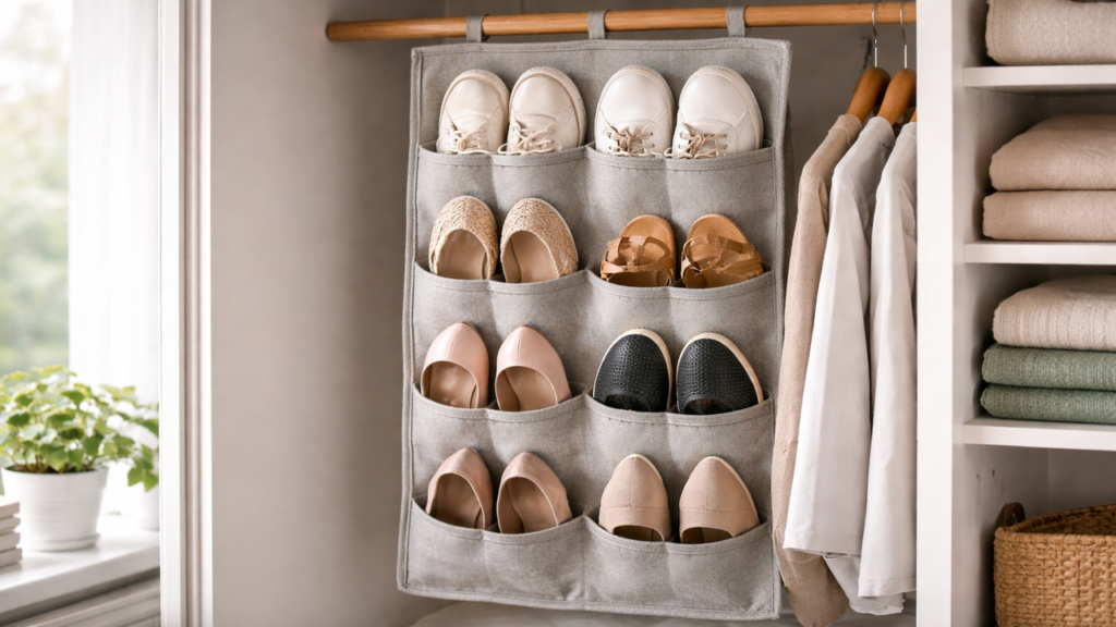 Como fazer um organizador de sapatos em tecido