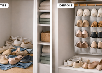 Como fazer um organizador de sapatos em tecido