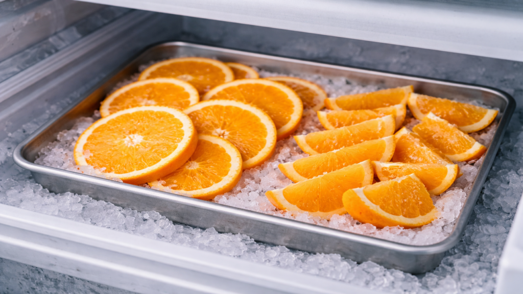 O truque de congelar laranjas que facilita a cozinha