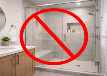 Arquitetos estão trocando box de vidro por essa solução